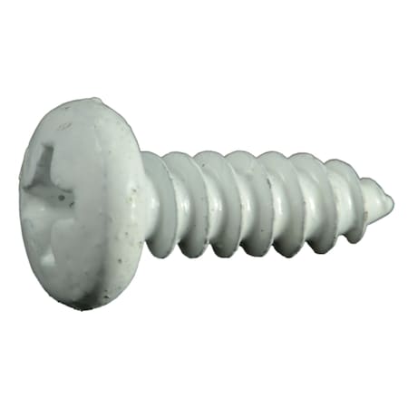 Midwest Fastener Sheet Metal Screw, #8 x 1/2 in, Painted Steel Pan Head Phillips Drive, 45 PK 35965